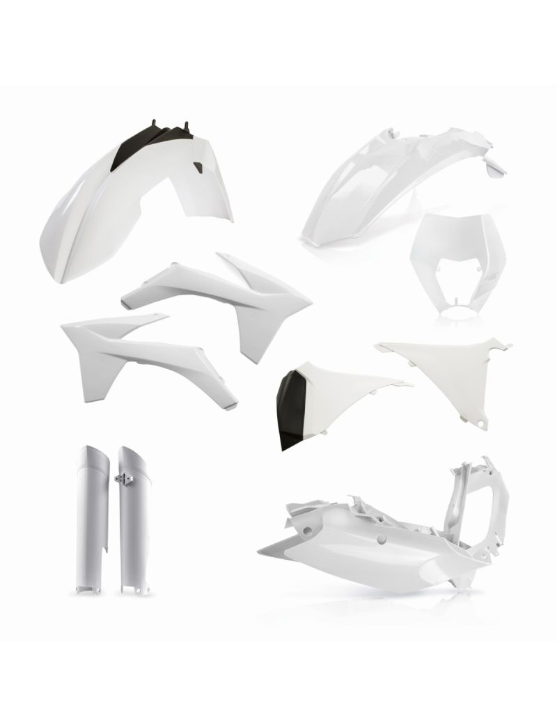 ACERBIS FULL PLASTIC KIT KTM EXC/EXC-F 12/13 - WHITE