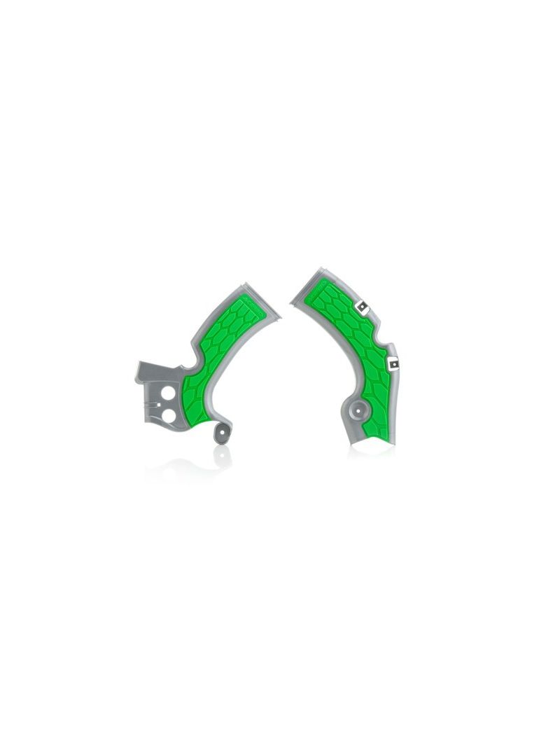 ACERBIS X-GRIP FRAME PROTECTOR KAWASAKI KXF450 09/18 - SILVER/GREEN