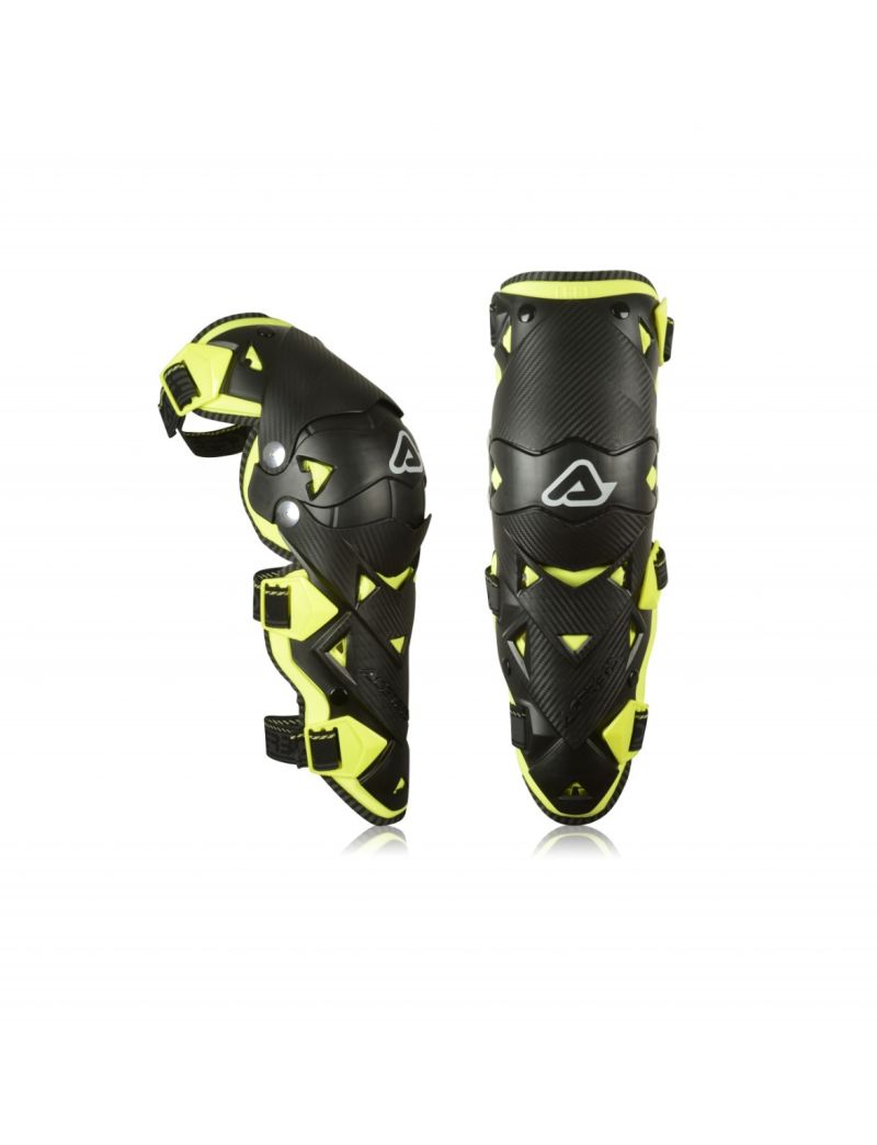 ACERBIS KNEE GUARDS IMPACT EVO 3.0 - BLACK/YELLOW - ONE SIZE