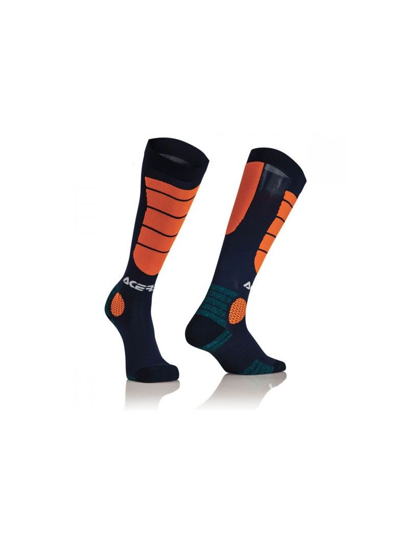ACERBIS MX IMPACT SOCKS - BLUE/ORANGE - XXL