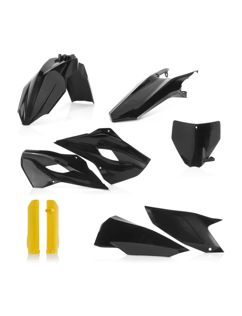 ACERBIS FULL PLASTIC KIT HUSQVARNA TE/FE 2016 - BLACK/YELLOW