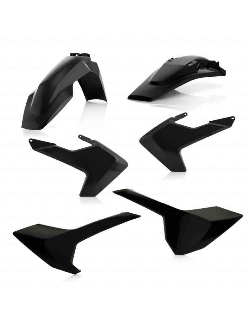 ACERBIS PLASTIC KIT HUSQVARNA TC/FC 16/18 (NO TC 250 16) - BLACK