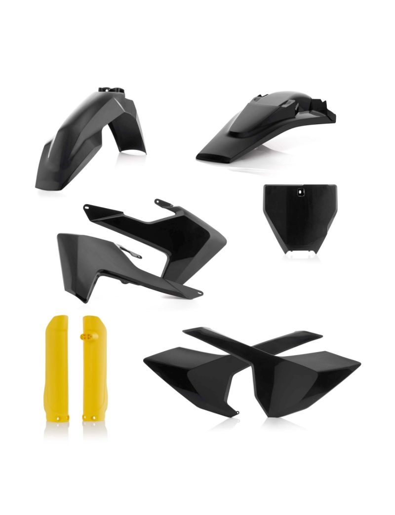 ACERBIS FULL PLASTIC KIT HUSQVARNA TC/FC 16/18 (NO TC 250 16) - BLACK/YELLOW