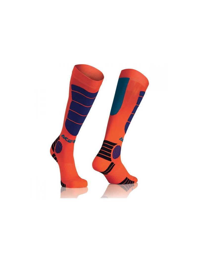 ACERBIS MX IMPACT JUNIOR SOCKS - ORANGE/BLUE