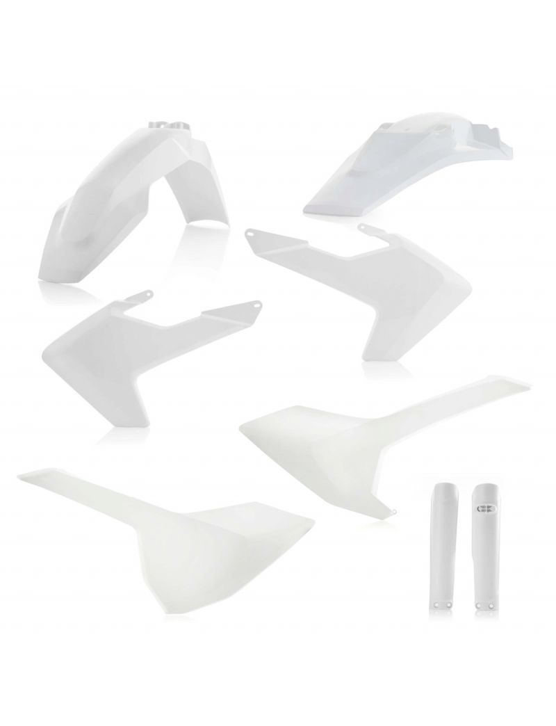 ACERBIS FULL PLASTIC KIT HUSQVARNA TE/FE 17/19 - WHITE