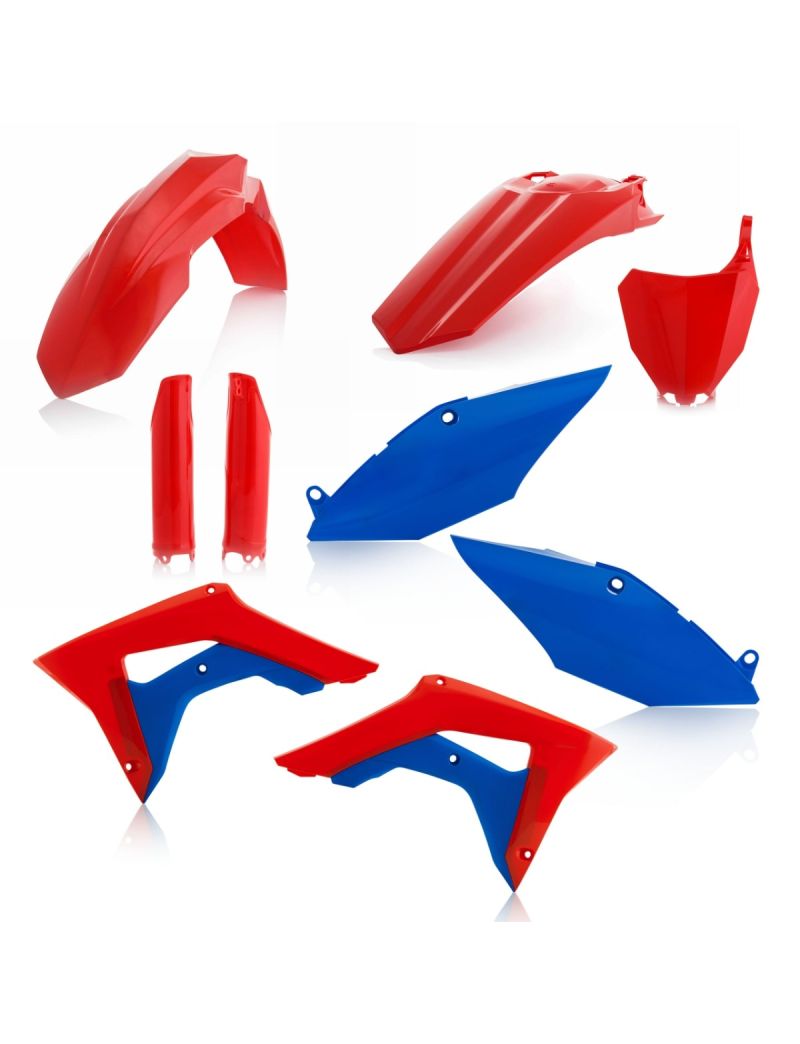 ACERBIS FULL PLASTIC KIT HONDA CRF450R 17/18 + CRF250 2018 - RED/BLUE