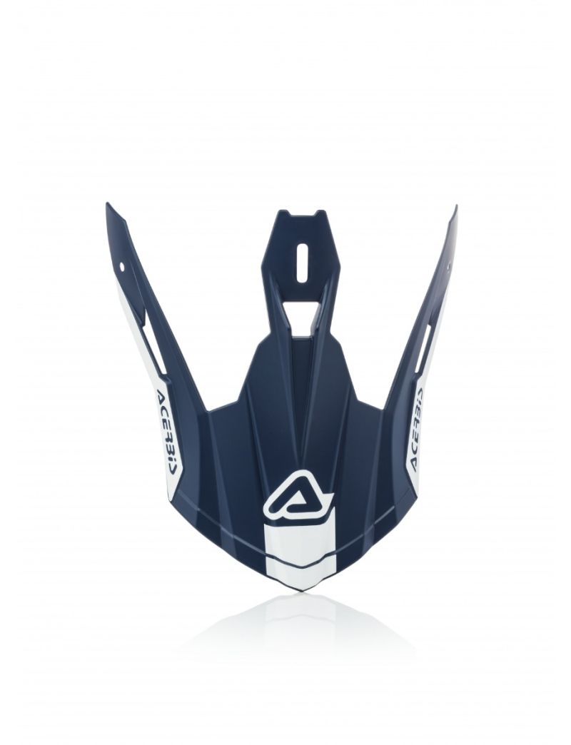ACERBIS VISOR X-PRO VTR HELMET - WHITE/BLUE