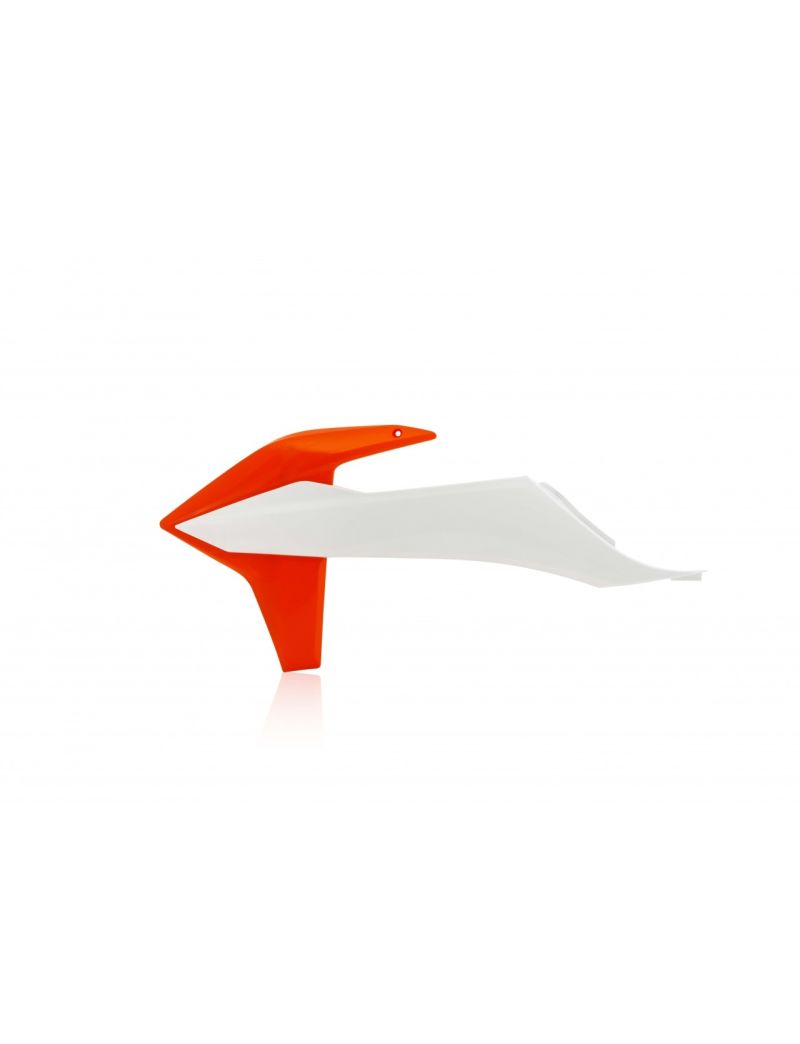 ACERBIS RADIATOR SCOOPS KTM SX/SX-F 19/22 + EXC/EXC-F 20/23 - ORANGE/WHITE