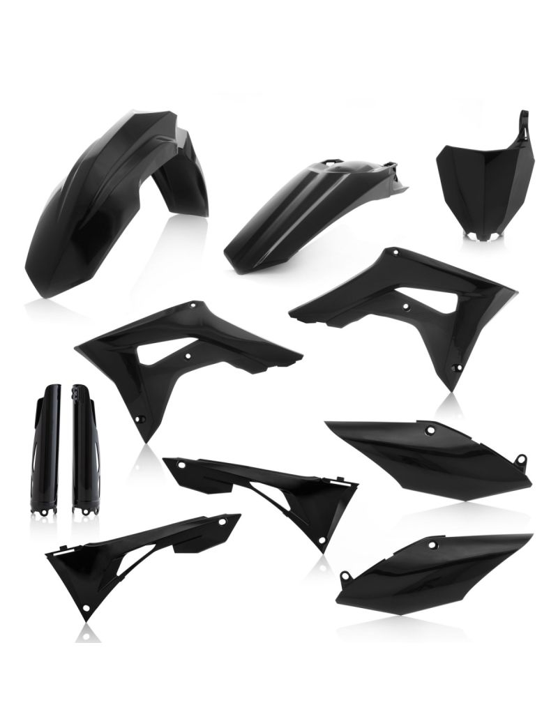 ACERBIS FULL PLASTIC KIT HONDA CRF250 19/21 + CRF450 19/20 - BLACK