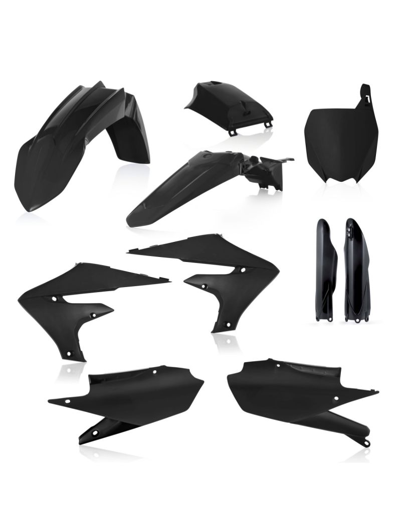 ACERBIS FULL PLASTIC KIT YAMAHA YZF250 19/23 + YZF450 18/22 - BLACK