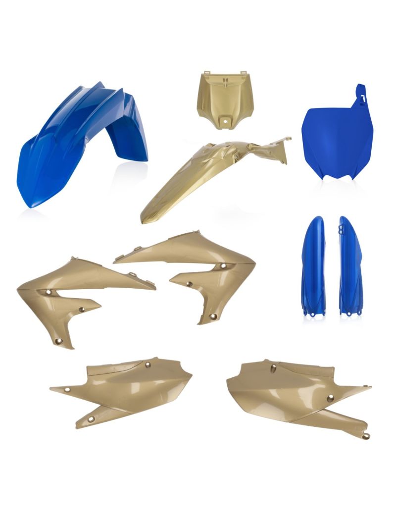 ACERBIS FULL PLASTIC KIT YAMAHA YZF250 19/23 + YZF450 18/22 - BLUE/GOLD