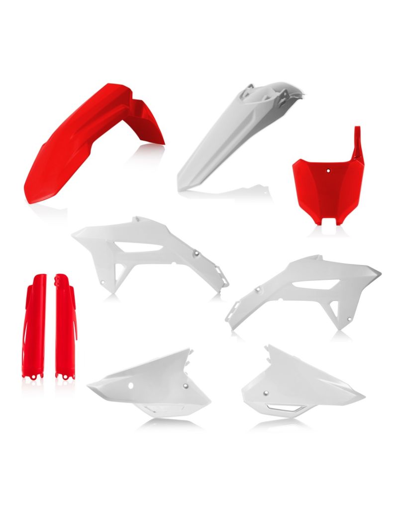 ACERBIS FULL PLASTIC KIT HONDA CRF450 21/24 + CRF250 22/24 - RED/WHITE
