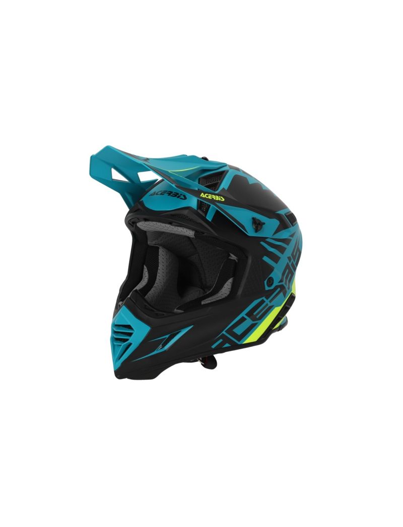 ACERBIS MX HELMET X-TRACK 22-06 - GREEN/BLACK - S 