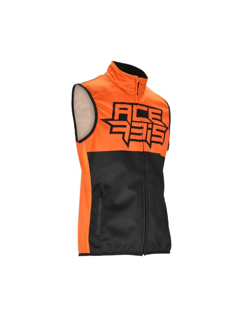 ACERBIS LINEAR SOFTSHELL VEST - BLACK/ORANGE