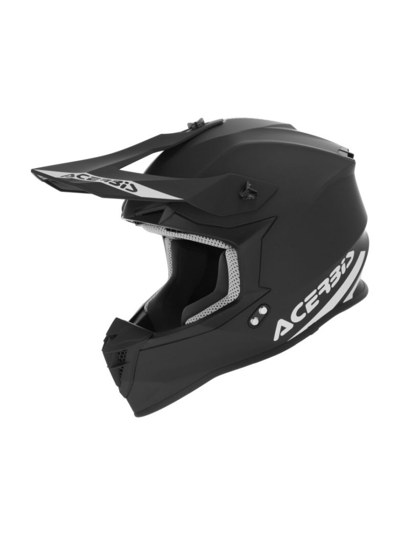 ACERBIS MX HELMET LINEAR SOLID COLOR 22-06 - BLACK 3