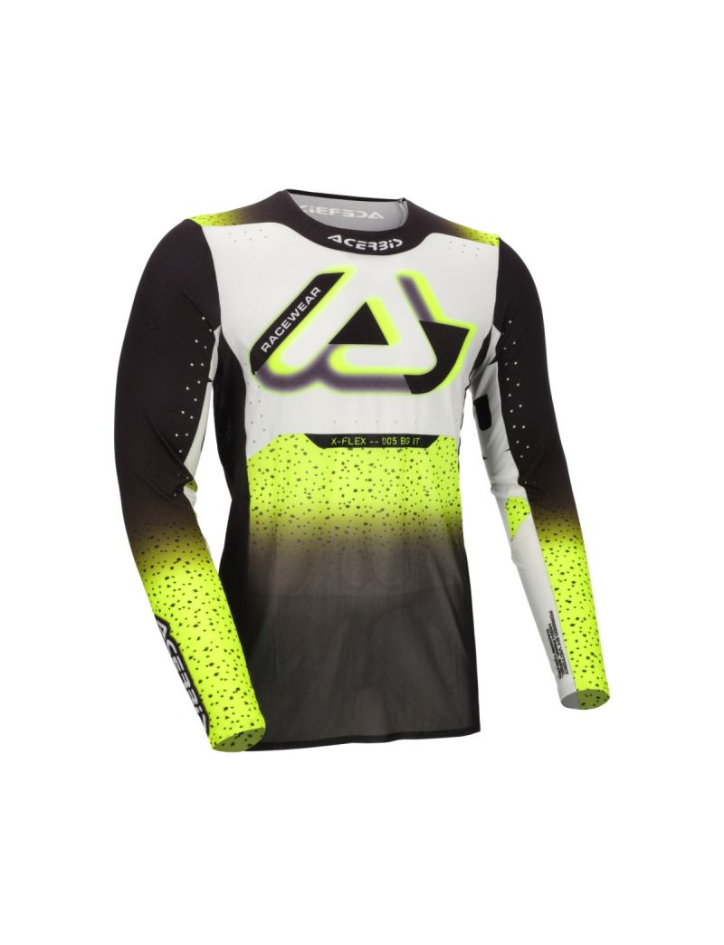 ACERBIS MX JERSEY X-FLEX 2.0 ANAHEIM - BLACK/YELLOW
