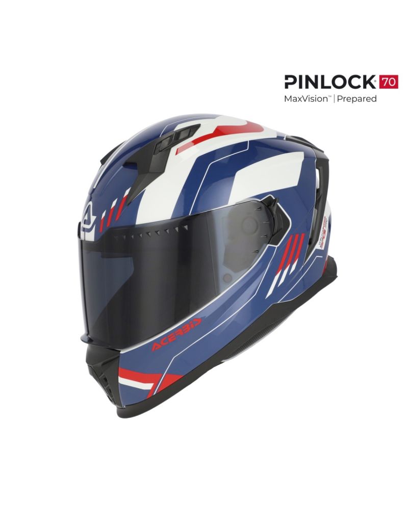 ACERBIS X-WAY GRAPHIC STREET HELMET 22/06 - BLUE/RED - XL