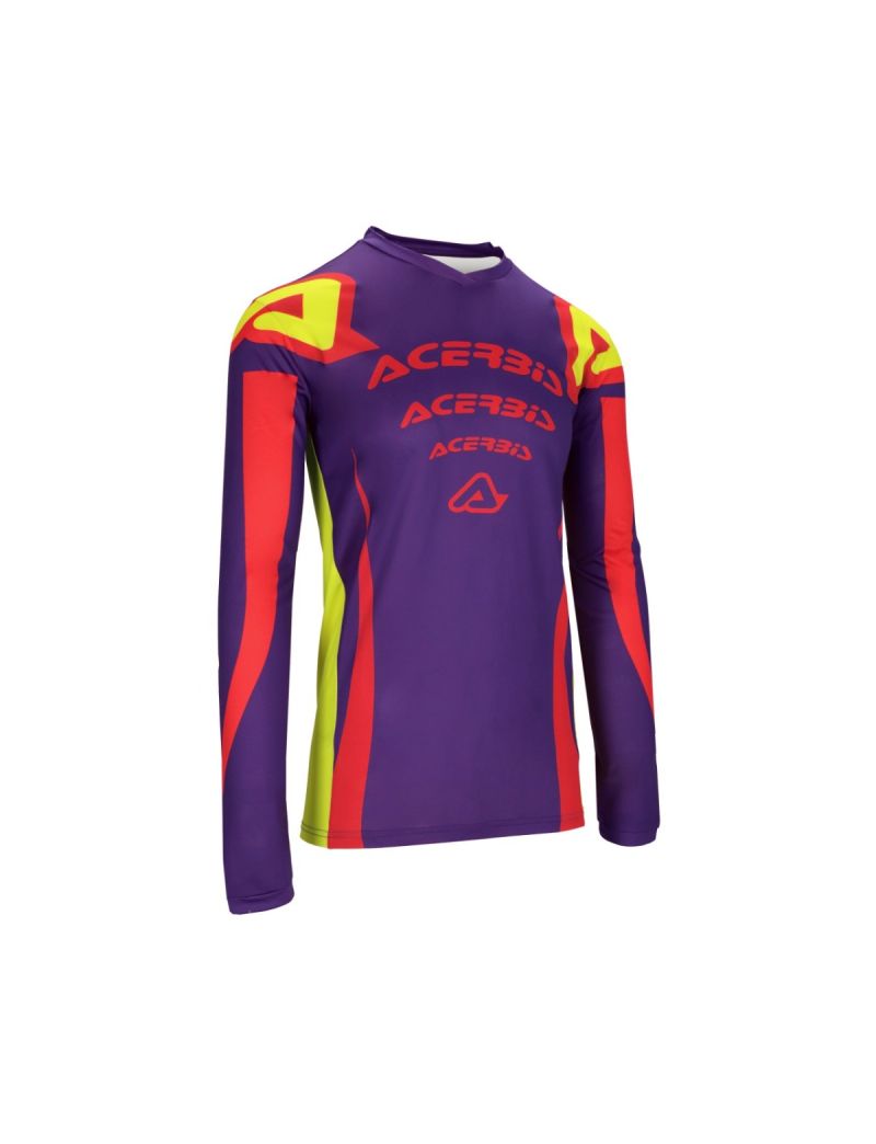 ACERBIS MX JERSEY J-TRACK ASKAR - VIOLET/RED