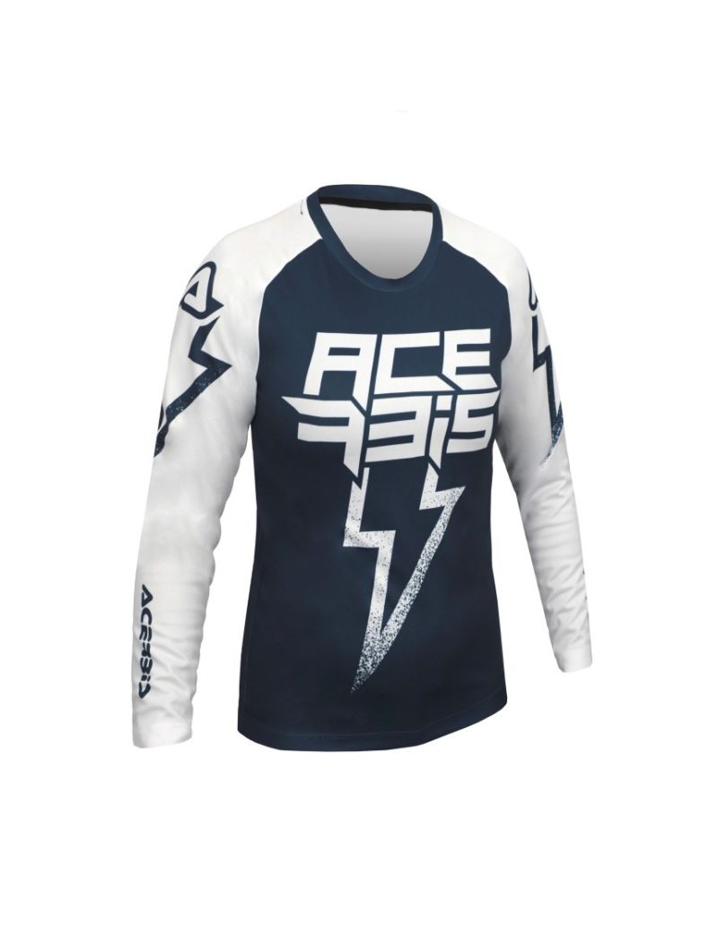 ACERBIS: MX GEAR - JERSEYS - MX J-KID JERSEY 2024 - BLUE/WHITE