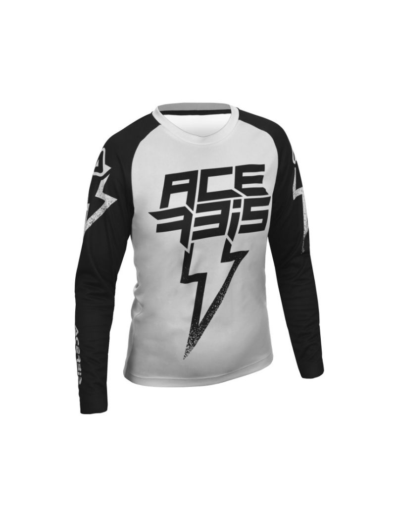 ACERBIS: MX GEAR - JERSEYS - MX J-KID JERSEY 2024 - GREY/BLACK