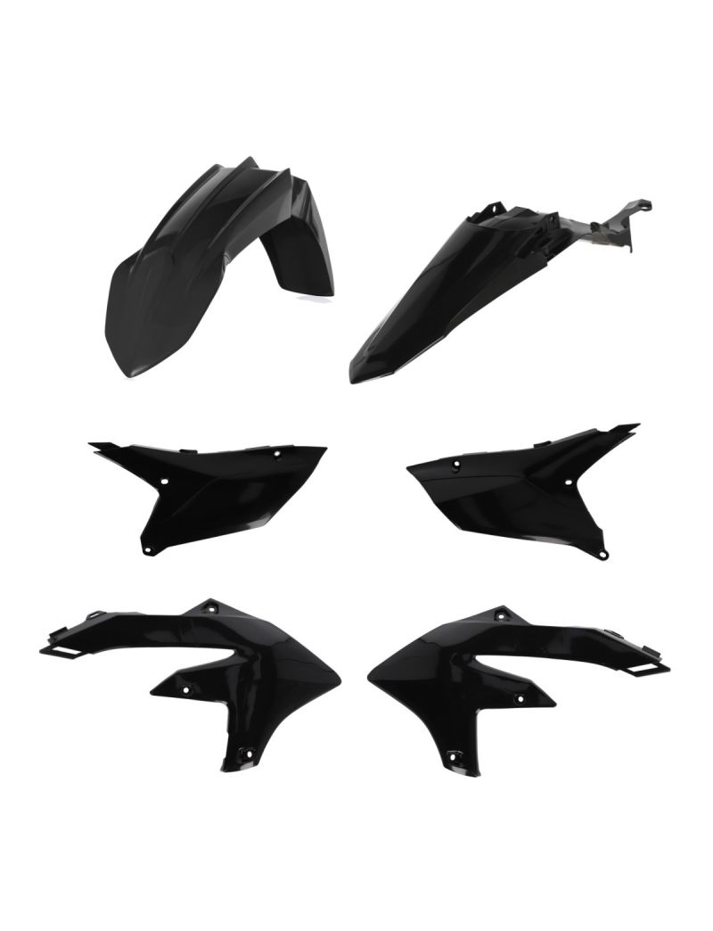 ACERBIS PLASTIC KIT YAMAHA WRF 450 24/26 + WRF 250 25/26 - BLACK