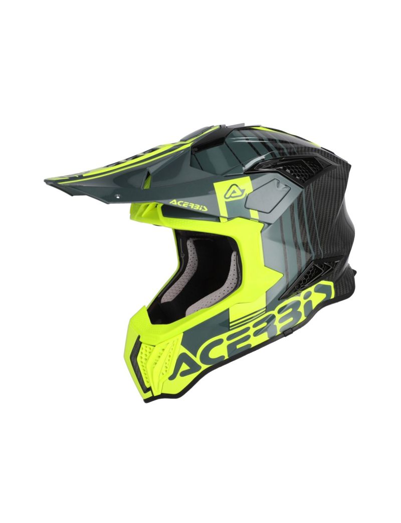 ACERBIS MX HELMET CARBON AIRSTRIKE - C - BLACK/YELLOW