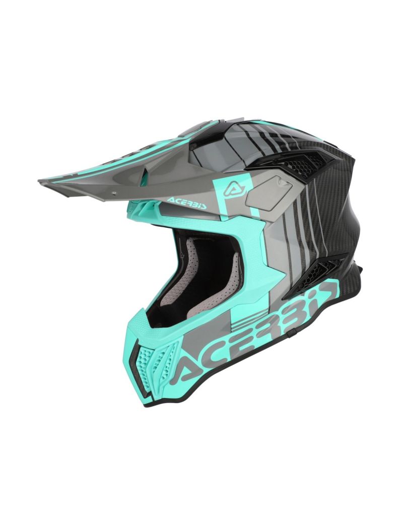 ACERBIS MX HELMET CARBON AIRSTRIKE - C - TURQUOISE