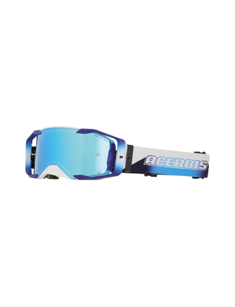 ACERBIS MX GOGGLE VORTEX MIRROR - WHITE/BLUE