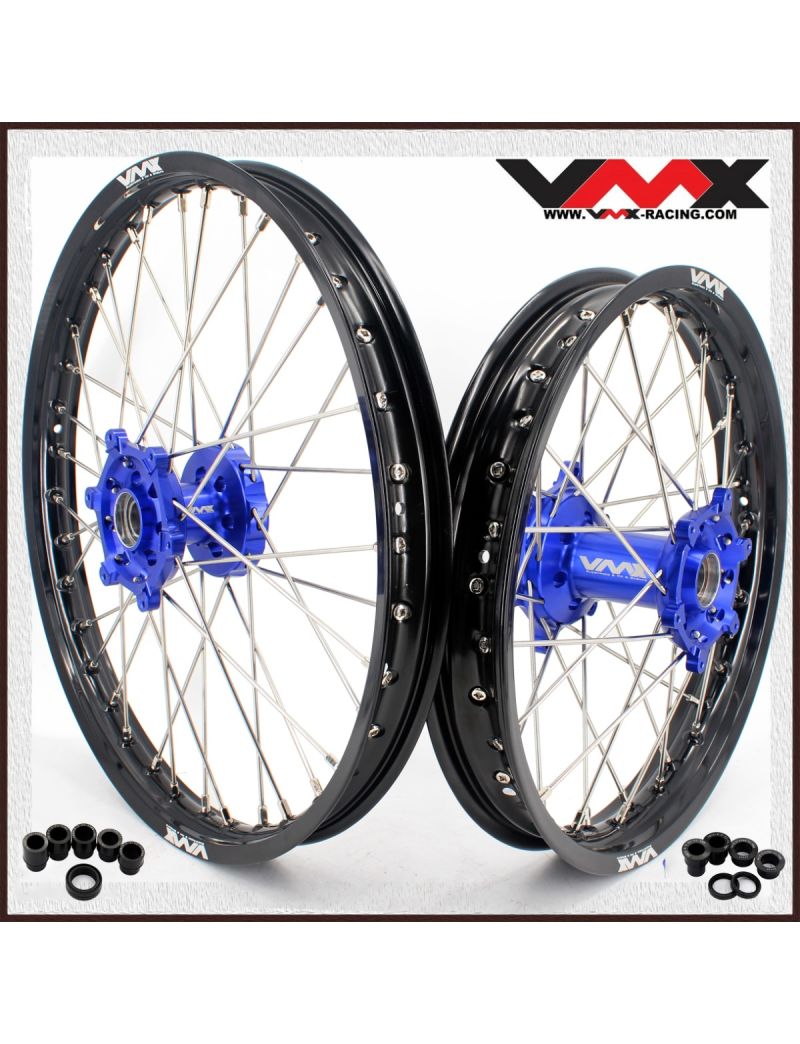 COMPLETE WHEELSET YAMAHA YZF 21'-19' - BLUE/BLACK