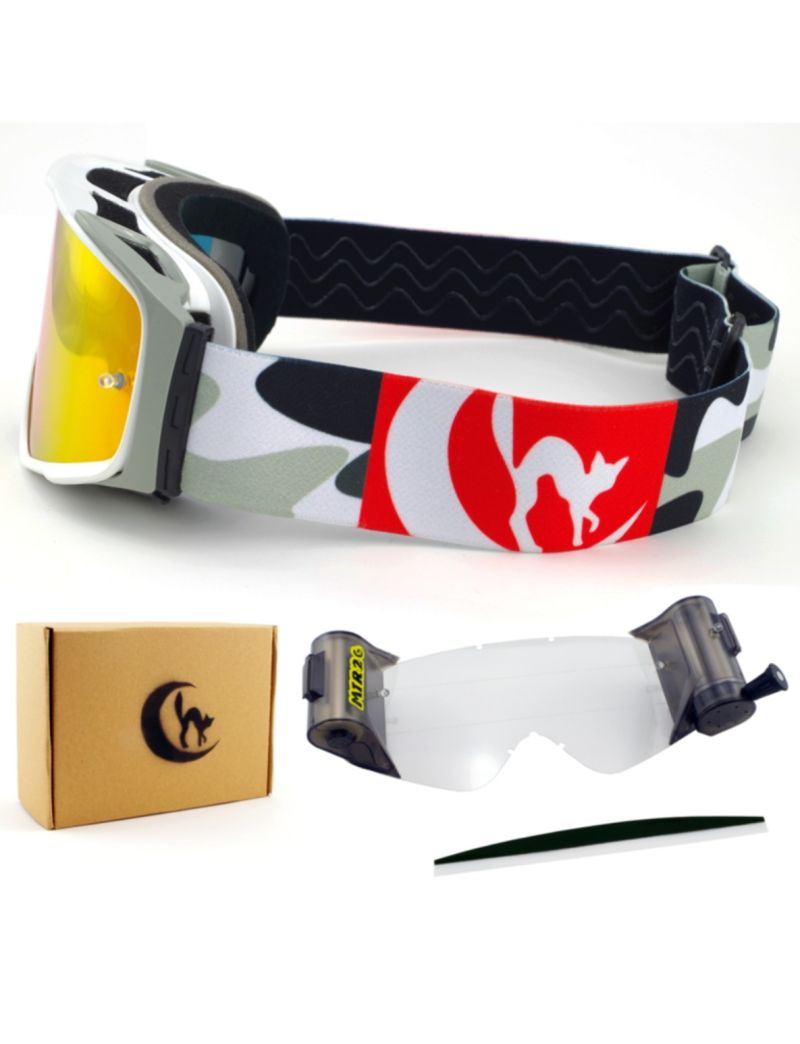 MTR-2 MITTY WARRIOR WHITE LENS RED-FIRE + ROLL-OFF SYSTEM 47mm