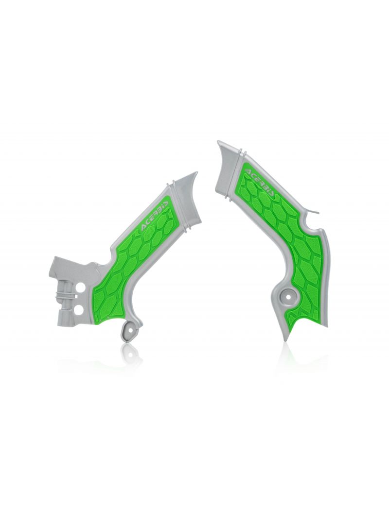 ACERBIS X-GRIP FRAME PROTECTOR KAWASAKI KXF450 19/23 + KXF250 21/24 - GREY/GREEN