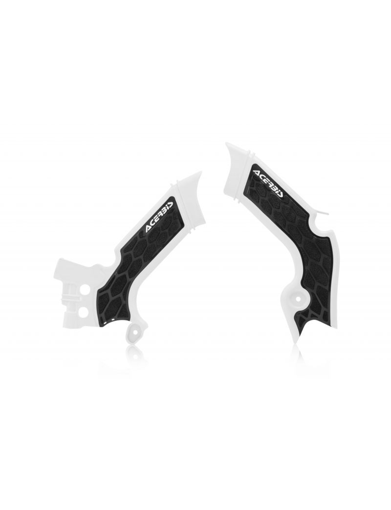 ACERBIS X-GRIP FRAME PROTECTOR KAWASAKI KXF450 19/23 + KXF250 21/24 - WHITE/BLACK
