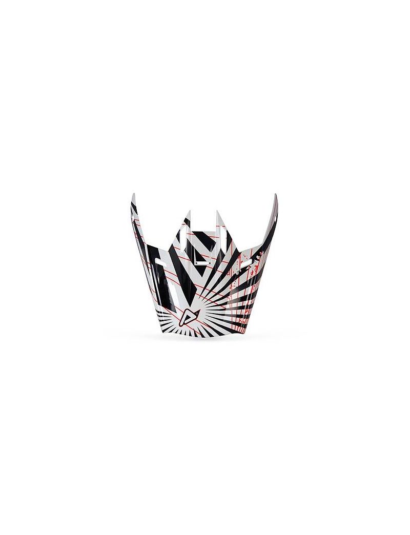 ACERBIS REPLACEMENT VISOR ON-WAY - WHITE/RED