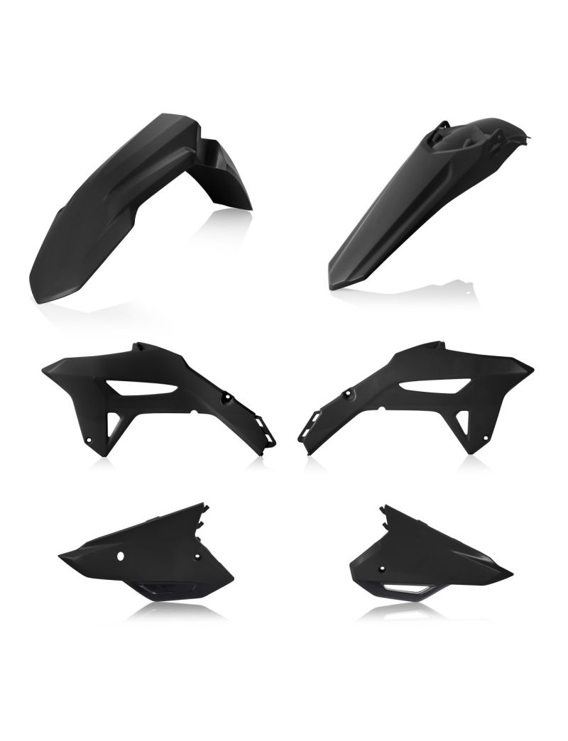 ACERBIS PLASTIC KIT HONDA CRF450 21/24 + CRF250 22/24 - BLACK