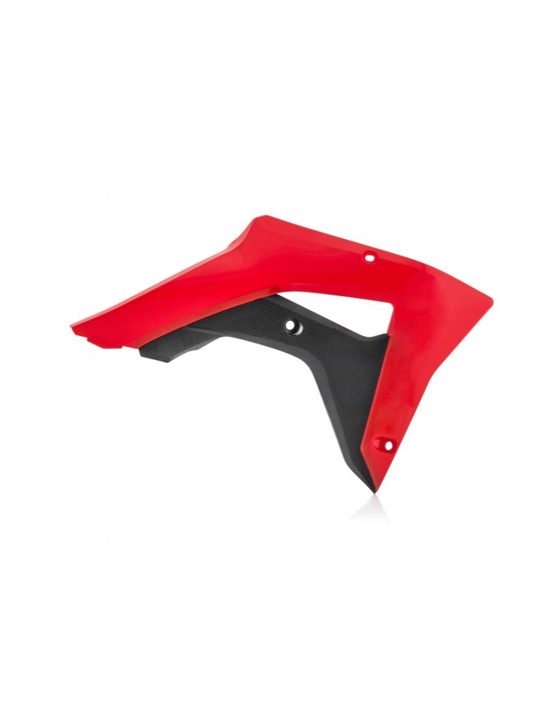ACERBIS RADIATOR SCOOPS HONDA CRF450RX+X+L 17/20 + CRF250-300RX 19/21 - RED/BLACK