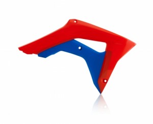 RADIATOR SCOOPS CRF 450 17/20 + CRF 250 18/21 - RED/BLUE