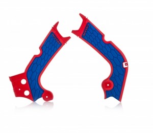 FRAME PROTECTOR X-GRIP CRF450R 17/18 + CRF250 18/19 – RED/BLUE