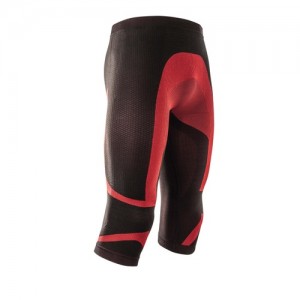 UNDERWEAR 3/4 X-BODY SUMMER PANTS - BLACK/RED - S/M
