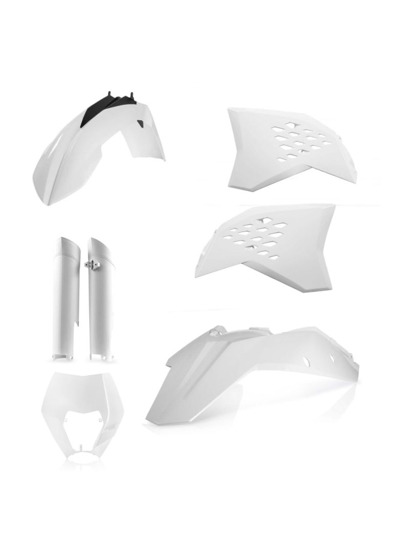 ACERBIS FULL PLASTIC KTM EXC/EXC-F 08-11 - WHITE