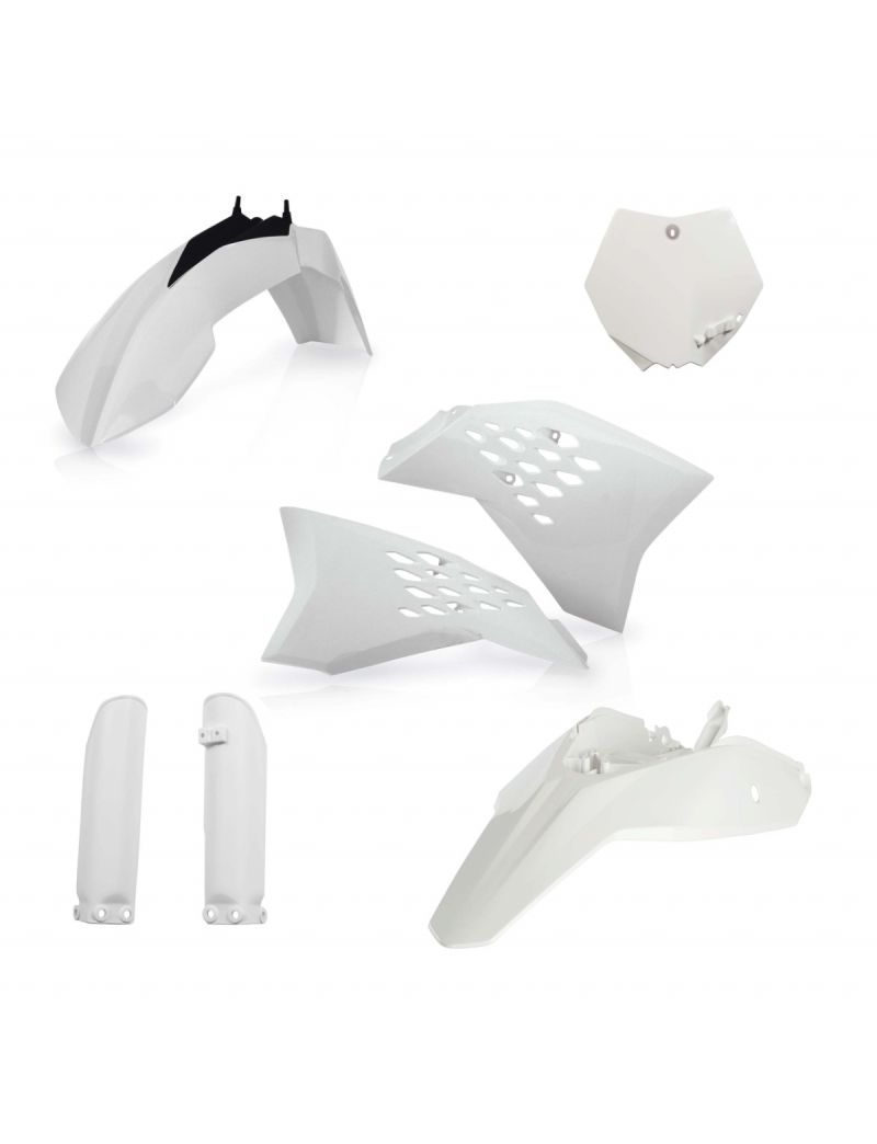 ACERBIS FULL PLASTIC KIT KTM SX65 09/11 - WHITE