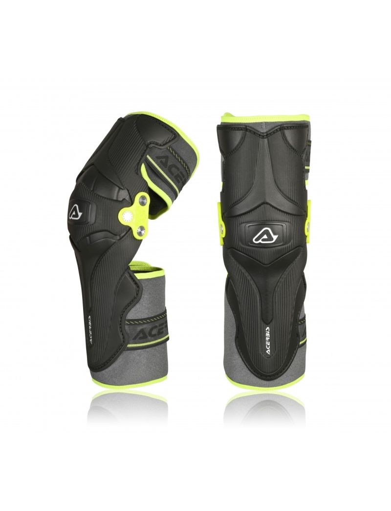 ACERBIS KNEE GUARDS X-STRONG - BLACK/YELLOW
