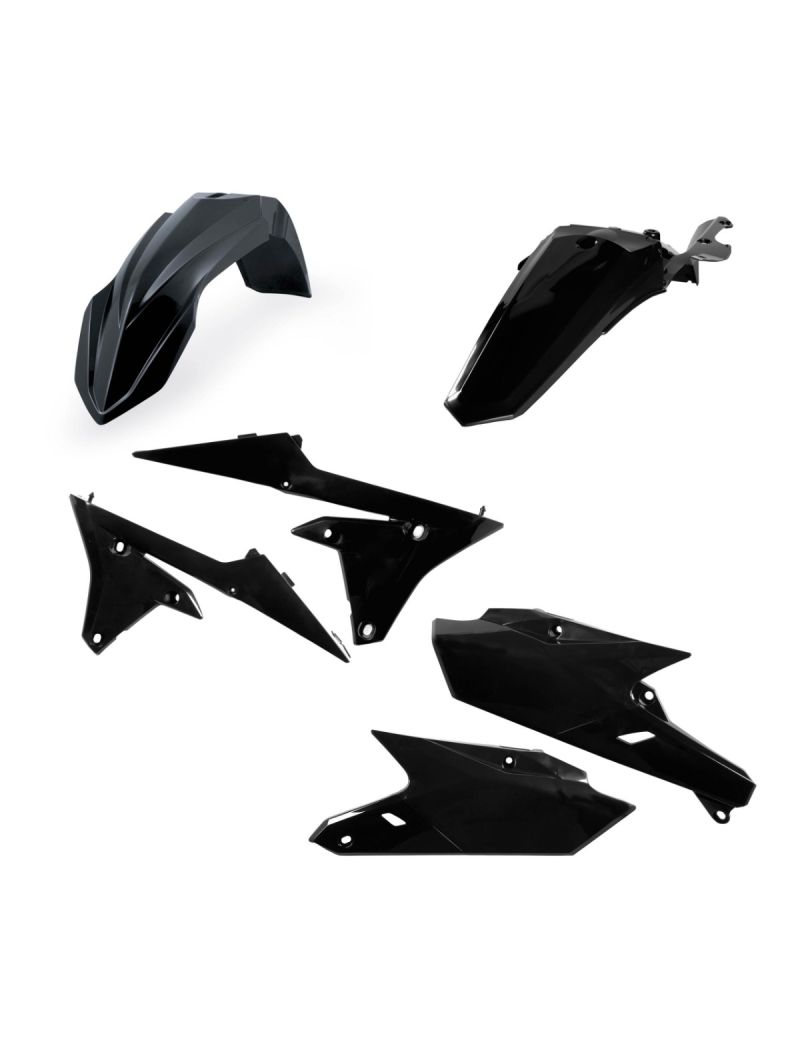 ACERBIS PLASTIC KIT YAMAHA WRF250 15/19 + WRF450 16/18 - BLACK