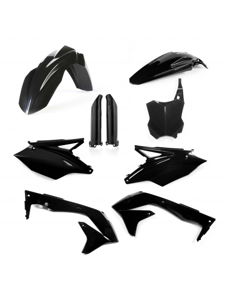 ACERBIS FULL PLASTIC KIT KAWASAKI KXF450 16/17 - BLACK