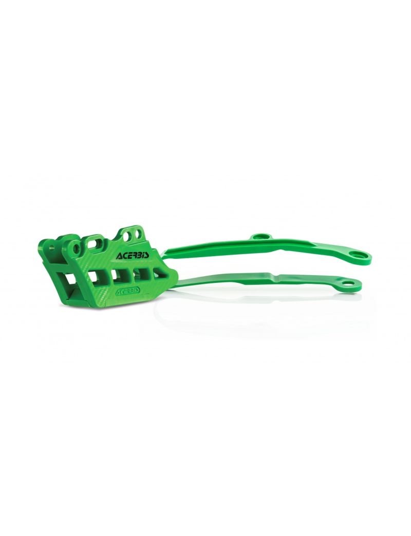 ACERBIS CHAIN GUIDE + CHAIN SLIDER KAWASAKI KXF 450 16/18 + KXF 250 17/19 - GREEN
