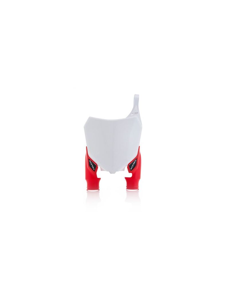 FRONT NUMBER PLATES RAPTOR CRF450R 13-16 + CRF250R 14-17 - WHITE/RED+