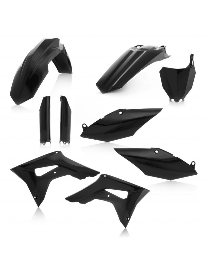 ACERBIS FULL PLASTIC KIT HONDA CRF450R 17/18 + CRF250 2018 - BLACK