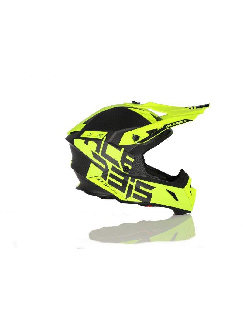 ACERBIS MX HELMET STEEL CARBON - YELLOW - XXL