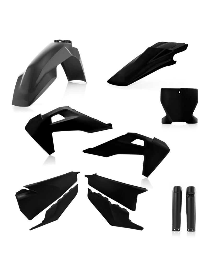 ACERBIS FULL PLASTIC KIT HUSQVARNA TC/FC 19/22 - BLACK
