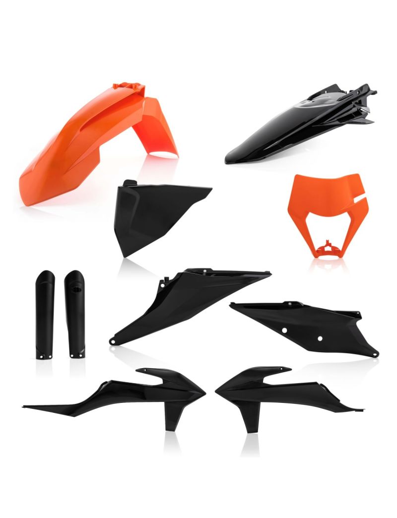 ACERBIS FULL PLASTIC KIT KTM EXC/EXC-F 20/23 - ORANGE/BLACK