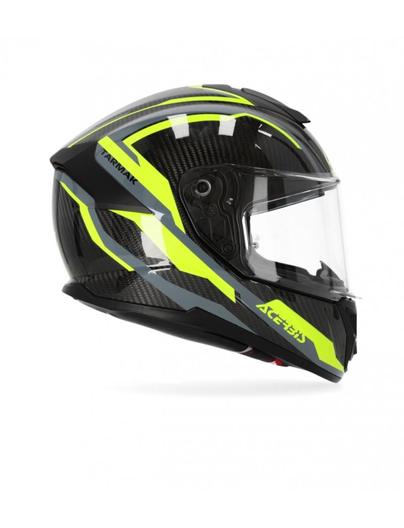ACERBIS ROAD HELMET TARMAK CARBON WITH PINLOCK MAXI 70 - GREY/YELLOW - S